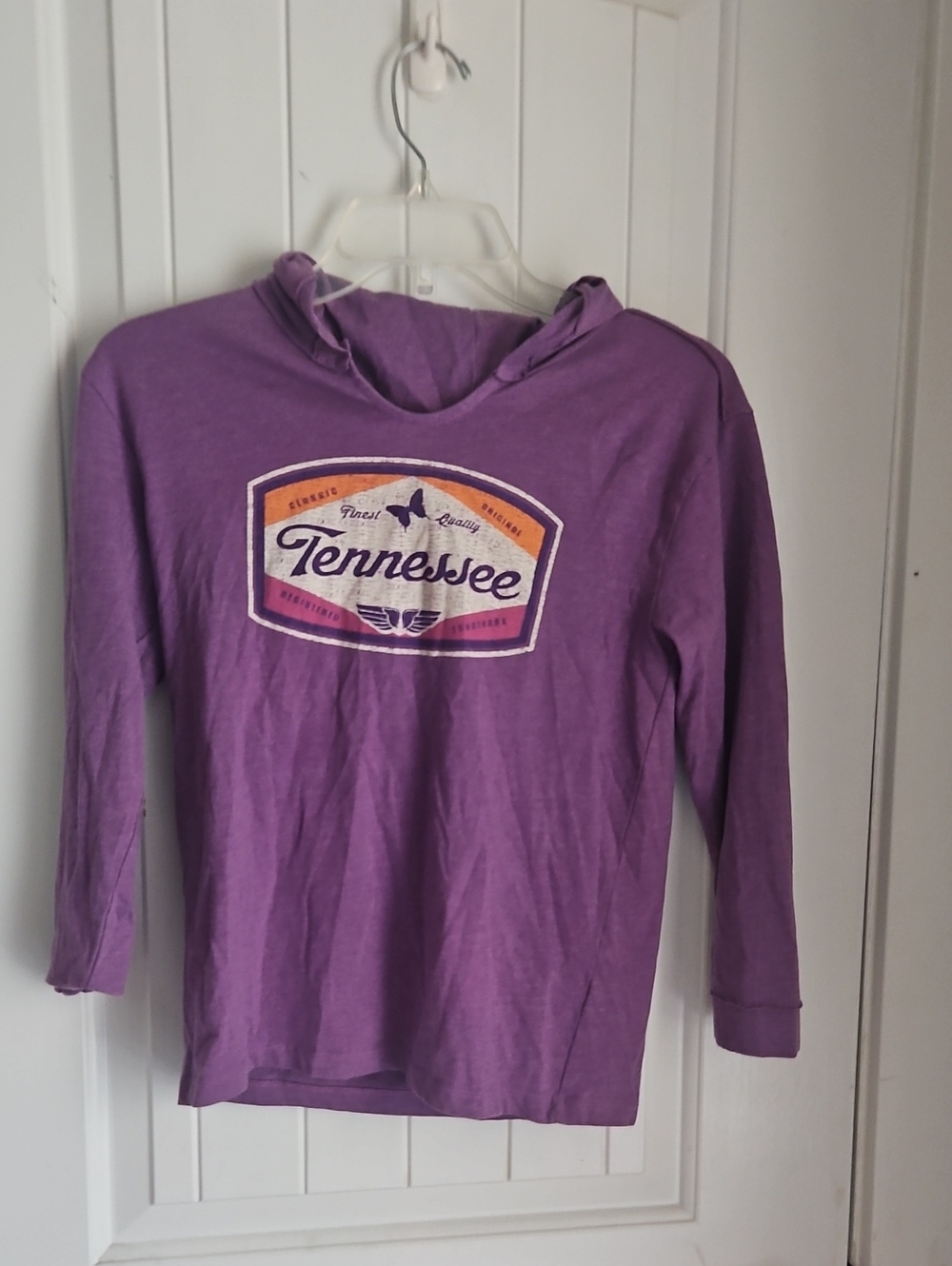 Tennessee Graphic Hooded Long-Sleeve Tee - Purple